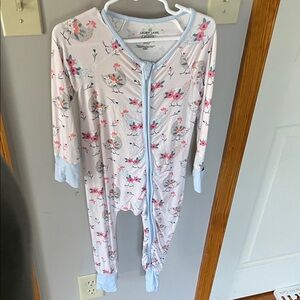 Caden Lane Pink Chicken Convertible Sleeper 18-24 Months